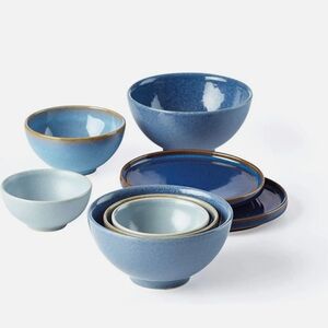 Lenox China LUNA BLUE 8-Piece Nesting Dinnerware Set
